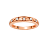 Geometric Studded Diamond Stackable Ring