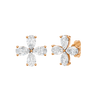 Amorati Diamond Flower Stud Earrings