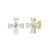 Amorati Diamond Flower Stud Earrings