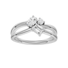 Architectural Diamond Cluster Ring