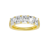 Tapered Luxe Radiant Diamond Ring