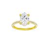 Alight: Oval, Pavé, Hidden Halo