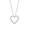 Petite Open Heart Diamond Necklace