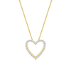 Petite Open Heart Diamond Necklace