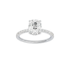 Alight: Elongated Cushion, Prong, Hidden Halo