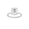 Alight: Elongated Cushion, Prong, Hidden Halo