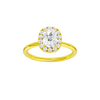 Provenance: Elongated Cushion, Plain, Halo