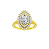 Solstice: Marquise, Plain, Double Halo