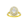 Solstice: Oval, Prong, Double Halo