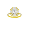 Provenance: Elongated Cushion, Pavé, Double Halo