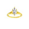 Solstice: Marquise, Plain, Hidden Halo