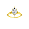 Solstice: Marquise, Plain, Hidden Halo