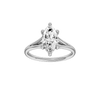 Solstice: Marquise, Plain, Hidden Halo