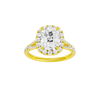 Solstice: Elongated Cushion, Prong, Halo