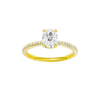 Alight: Elongated Cushion, Pavé, Hidden Halo
