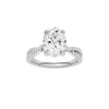 Vignette: Oval, Prong, Plain