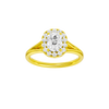 Solstice: Elongated Cushion, Plain, Halo
