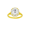 Solstice: Elongated Cushion, Plain, Halo