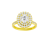 Alight: Elongated Cushion, Channel, Double Halo