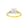 Solstice: Round, Prong, Hidden Halo