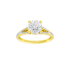 Solstice: Round, Prong, Hidden Halo