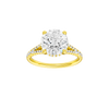 Solstice: Round, Prong, Hidden Halo
