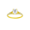 Solstice: Elongated Cushion, Prong, Hidden Halo