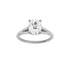 Solstice: Elongated Cushion, Prong, Hidden Halo