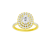 Alight: Elongated Cushion, Prong, Double Halo