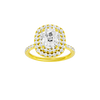 Alight: Elongated Cushion, Prong, Double Halo