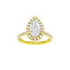 Provenance: Pear, Pavé, Halo