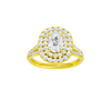 Solstice: Elongated Cushion, Channel, Double Halo