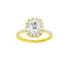 Alight: Elongated Cushion, Prong, Halo