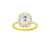 Alight: Elongated Cushion, Prong, Halo