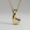 The Bubble Pop Monograms Initial Necklace