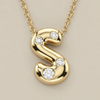 The Bubble Pop Monograms Initial Necklace