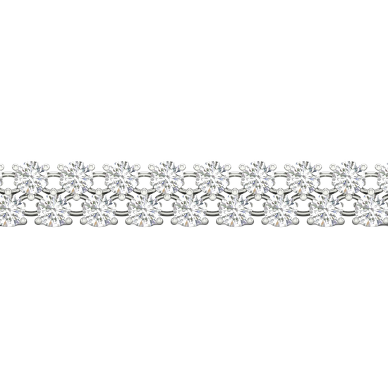 Petite 6-Carat Cluster Diamond Tennis Bracelet