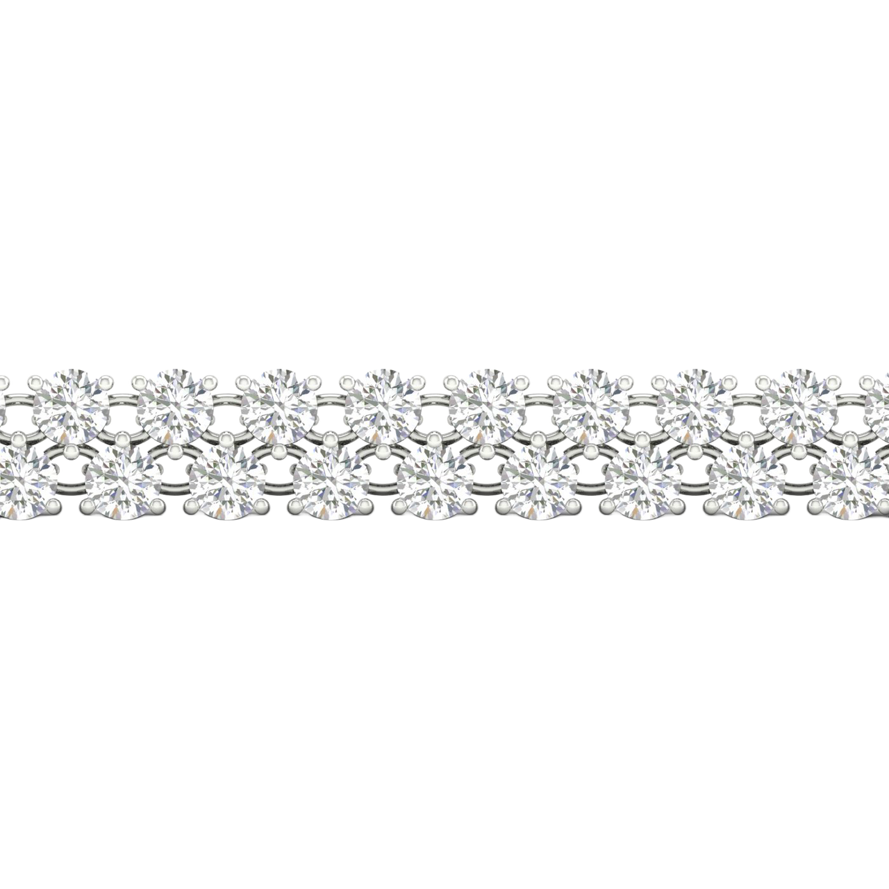Petite 6-Carat Cluster Diamond Tennis Bracelet