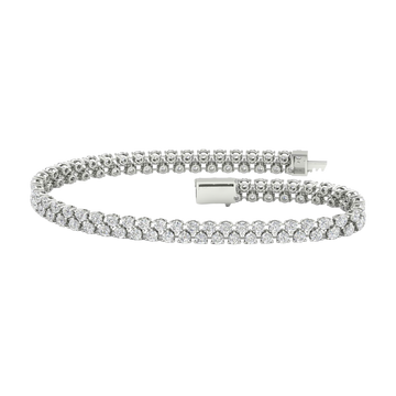 Petite 6-Carat Cluster Diamond Tennis Bracelet