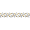 Petite 6-Carat Cluster Diamond Tennis Bracelet