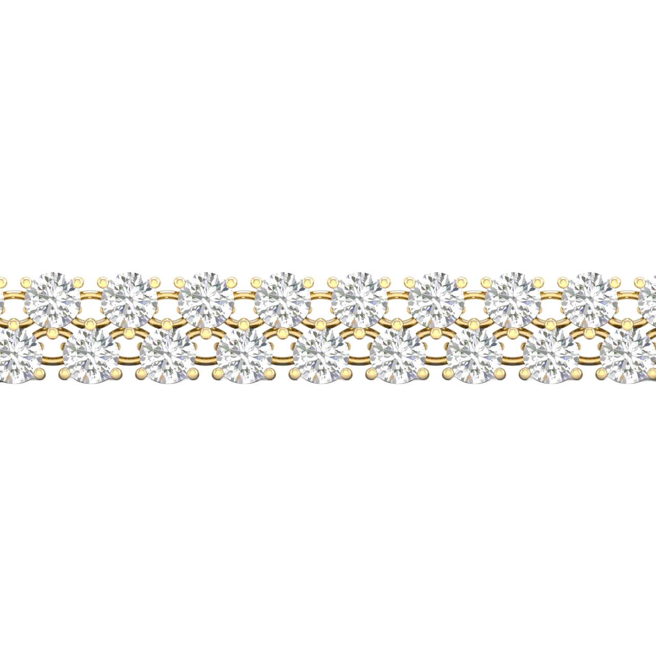 Petite 6-Carat Cluster Diamond Tennis Bracelet