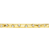 A sleek, high-polish 14k yellow gold bangle from the Amorati Fourteen Collection, featuring scattered star insets with shimmering round lab-grown diamonds.