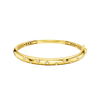 A bold, high-polish 14k yellow gold statement bangle by Amorati featuring scattered star and geometric insets with shimmering round-cut lab-grown diamonds. Amorati’s signature F O U R T E E N T H Collection