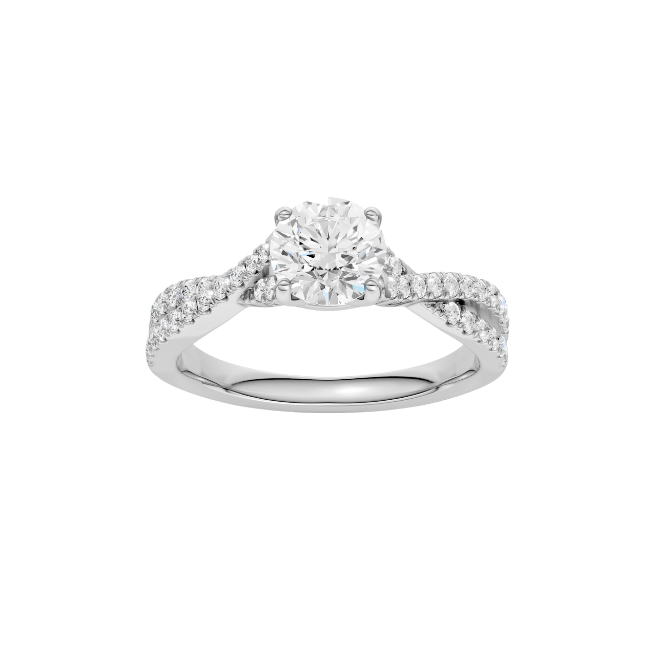 Twist Shank Engagement Rings