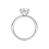 A direct profile shot highlighting the hidden halo tucked beneath the silhouette for a quiet wink of brilliance.