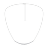 Amorati Diamonds, Petite Graduated Diamond Curve Necklace, 1 total carat, 14K white gold, u-shape necklace.