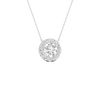 Maximalist Round Solitaire Diamond Pendant
