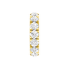 A magnificent 14k yellow gold eternity band featuring a continuous circle of 4.0 total carats of brilliant round-cut lab-grown diamonds