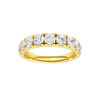 A sleek 14k yellow gold wedding band featuring 1.5 total carats of round-cut lab-grown diamonds in a secure channel-set 2/3 eternity style.
