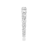 A brilliant 14k white gold 2/3 eternity ring showcasing a shimmering row of premium round-cut lab-grown diamonds.